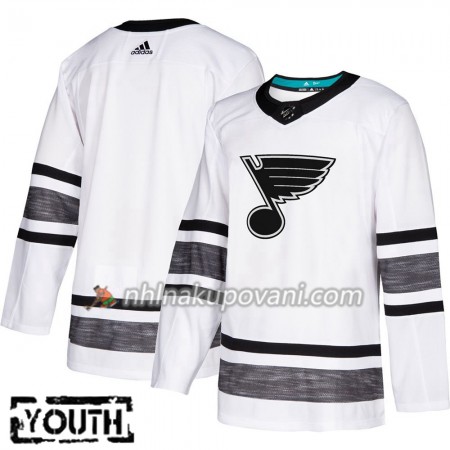 St. Louis Blues Dresy Blank Bílá 2019 NHL All-Star Adidas Authentic - Dětské